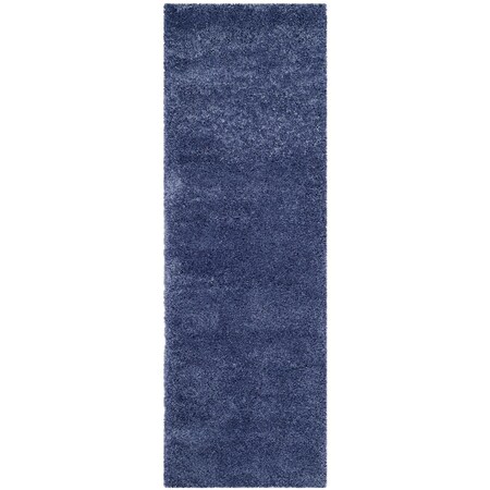 Safavieh 2 ft. 3 in. x 9 ft. Shag Power Loomed Runner Area Rug, Periwinkle SG151-7171-29